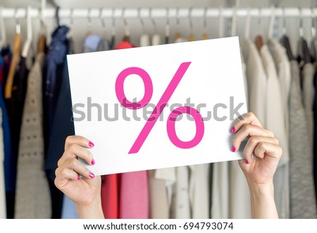 Sale, bargain and reduced cheap prices in clothes store
