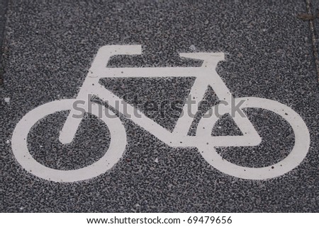 pictogram of a bicycle