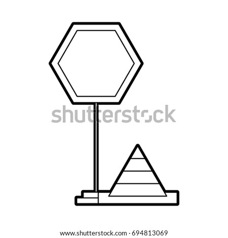 traffic signal with cone