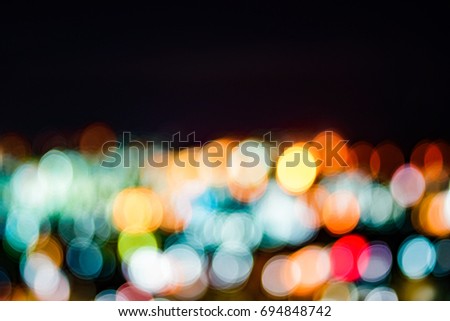 abstract, blurred background. , defocused in the dark night.
