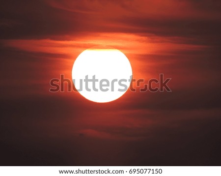Redness of the Sun in the Morning 