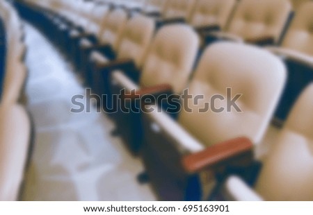 Blurred background, Chairs in conference room, Conference Training Learning Coaching Concept.