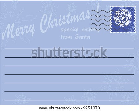 letter from Santa,vector