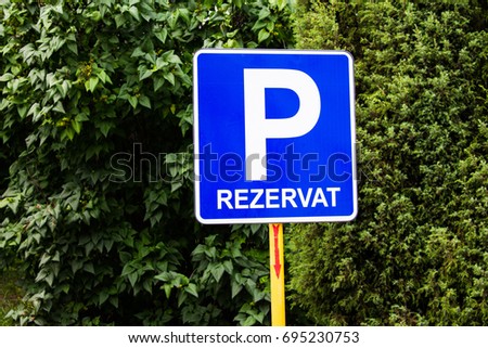 Parking signs
