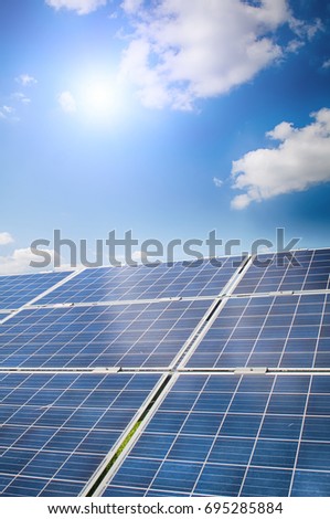image of a big solar plant