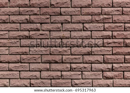 Background of old vintage red brick wall texture.