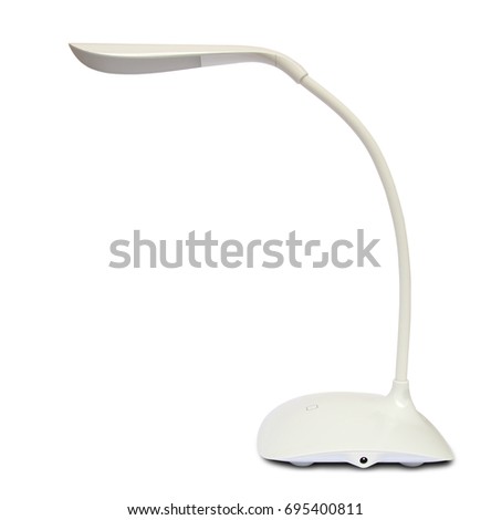 LED Desk Lamp isolated on white background.
