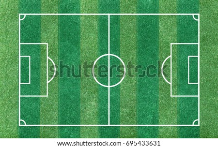 Greenery grass football field background, green grass texture for mapping 3D object or sport background.