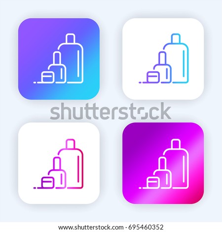 Cosmetics bright purple and blue gradient app icon