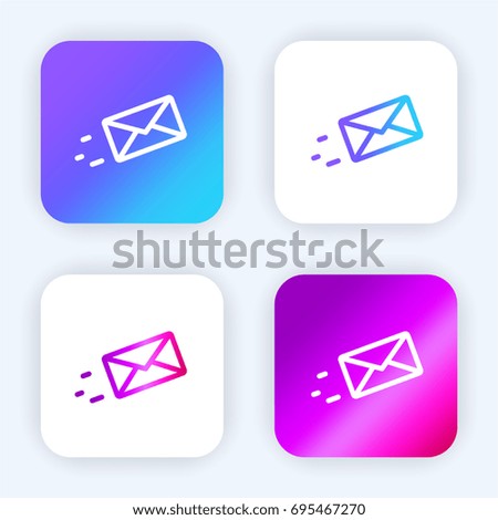 Message bright purple and blue gradient app icon