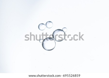 isolated bubbles in white background Royalty-Free Stock Photo #695526859