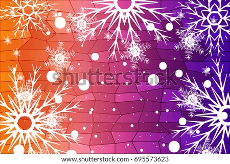 Christmas Background with snowflake. Abstract Vector Illustration