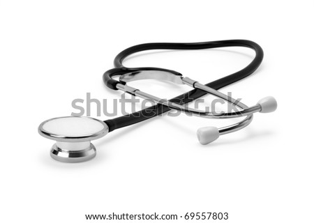 stetoskop on a white background