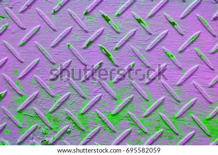 Background non-seamless image of diamond steel plate