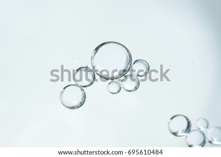 isolated bubbles on white background Royalty-Free Stock Photo #695610484