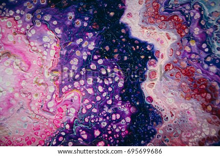 Purple abstract background. Fluid painting.