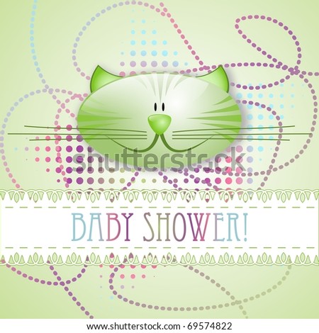 "Baby shower!" greeting card