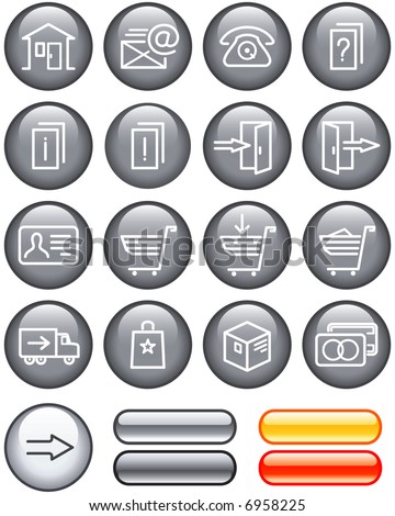 E-Commerce Icons Set. (If you need this set in vector format - you'll find it in my portfolio)