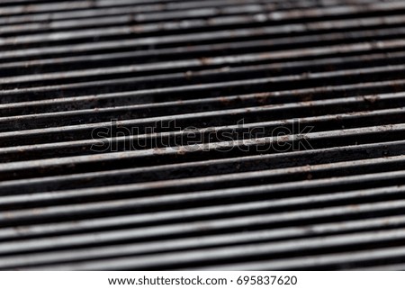 Grill on the barbecue grill as background