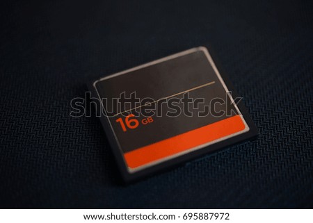 Compact Flash memory cards (CF card)on a black background