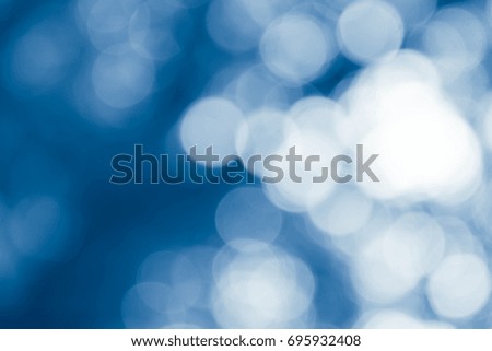 Blue bokeh abstract light background