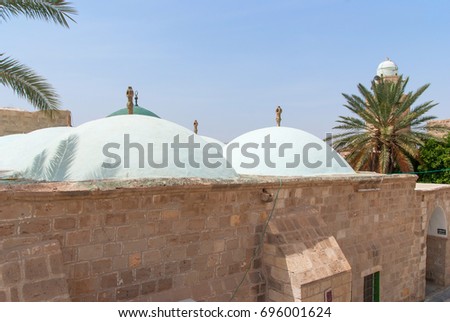 Nabi Musa site and mosque at Judean desert, Israel