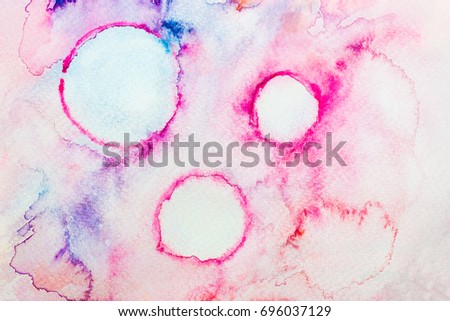 Abstract Hand drawing water color surface with wet background color Colorful and smudges element for design, banner, template, cover, web, print,card