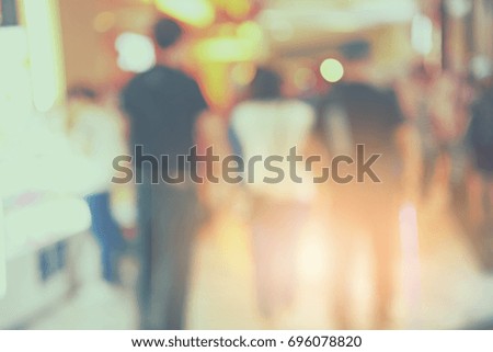 out of focus picture blurred for background abstract and can be illustration to article of people walking