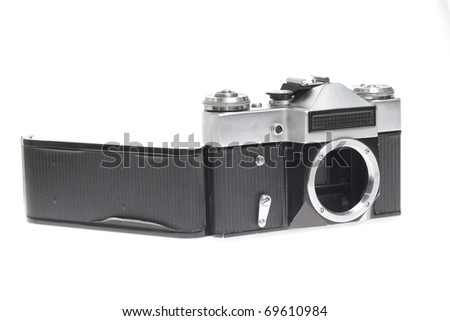 Digital camera isolated on white background