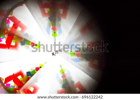 Looking Down a Vintage Kaleidoscope, Very Abstract Background