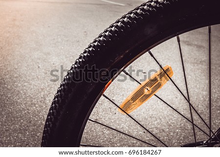 Details of a sports bike