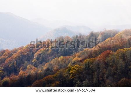 Autumn, Great Smoky Mountains National Park, TN-NC Royalty-Free Stock Photo #69619594