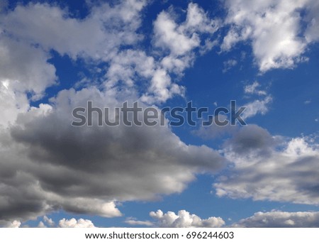 Clouds in the sky photographed