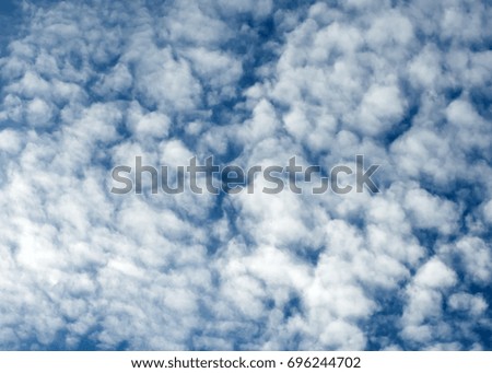 Clouds in the sky photographed