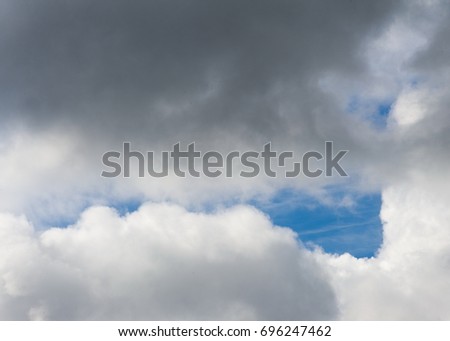 Storm clouds, low dark clouds. Background of storm clouds before a thunder-storm, 