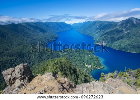 Mount Storm King - Olympic National Park (Pacific Northwest Washington) Royalty-Free Stock Photo #696272623