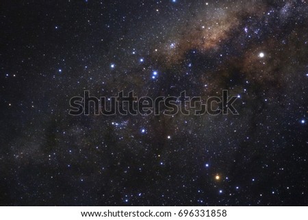 milky way galaxy with stars and space dust in the universe.