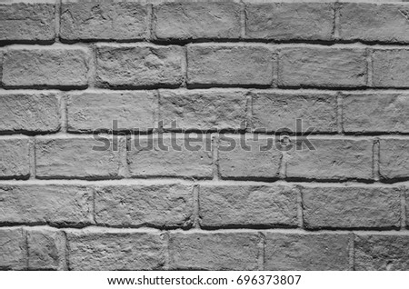white brick wall background texture in room