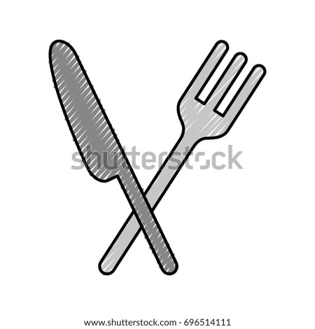 cutlery kitchen isolated icon