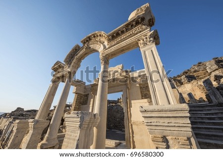 Celsus Library in Ephesus city