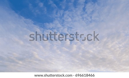 Blue sky with cloudy in evening from thailand