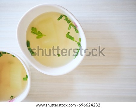 Chicken soup stock