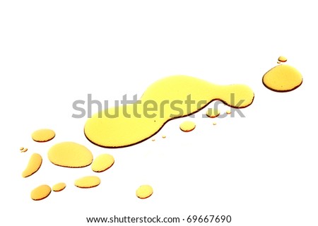 olive oil on white background Royalty-Free Stock Photo #69667690