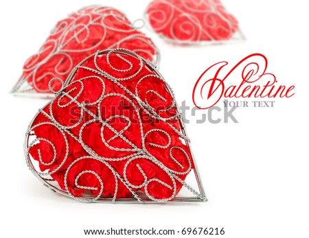Decorative heart on a white background