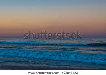 Sunset in the beach, Burleigh Heads