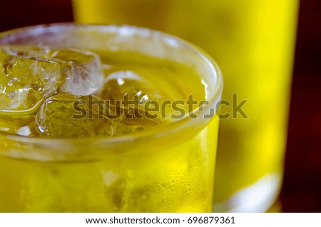 cold beverage - refreshment with ice.