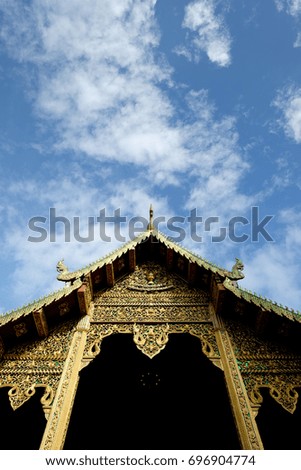 Phrathat Doi Kham temple,Chiang mai city north of Thailand