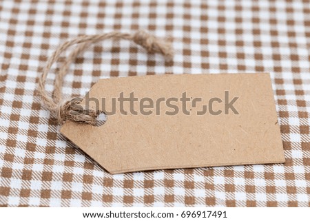 blank brown paper price tag