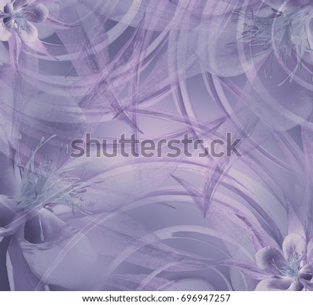 Floral  light purple beautiful background . Wallpapers of  violet-blue. Flower composition. Nature. 