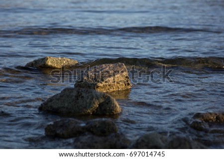 Stone in the water